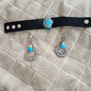 Bracelet and earrings